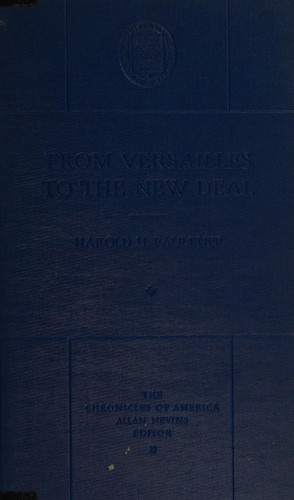 Cover for From Versailles to the New Deal