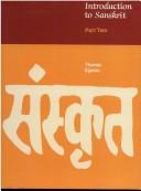 Cover for Introduction to Sanskrit, Pt. 2 Reprint 2005