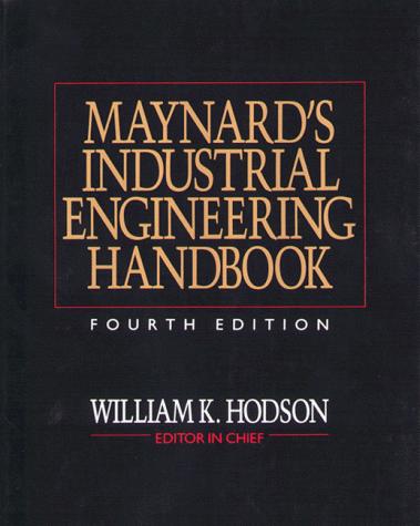 Cover for Maynard's industrial engineering handbook