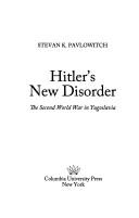 Cover for Hitler's new disorder
