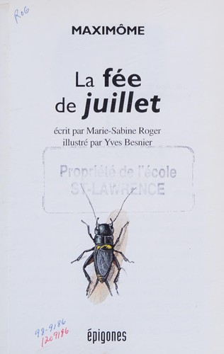 Cover for Fée de juillet