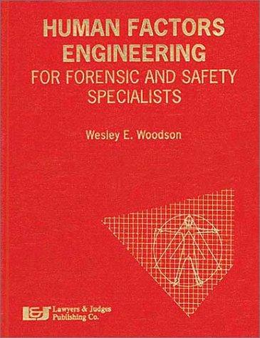 Cover for Human factors engineering for forensic and safety specialists