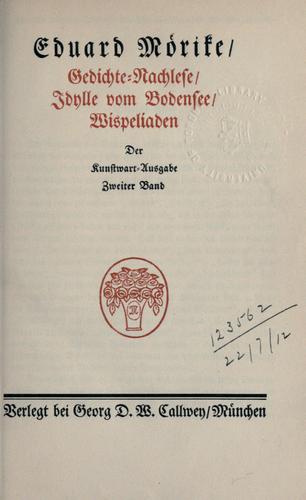 Cover for Werke