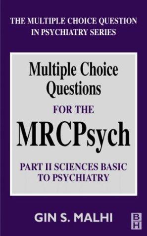 Cover for Multiple Choice Questions for the MRCPsych
