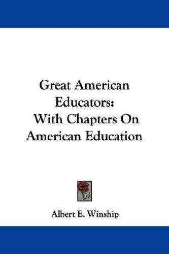 Cover for Great American Educators