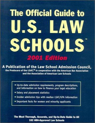 Cover for Official Guide to U.S. Law Schools 2001 (Official Guide to Us Law Schools)