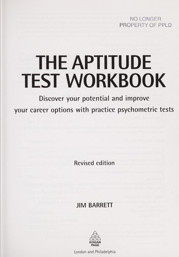 Cover for The aptitude test workbook