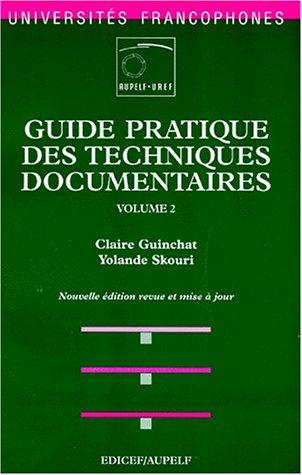 Cover for Guide pratique des techniques documentaires