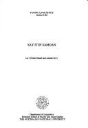 Cover for Say it in Samoan