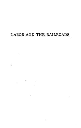 Cover for Labor and the railroads