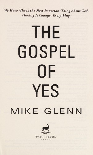 Cover for The gospel of yes