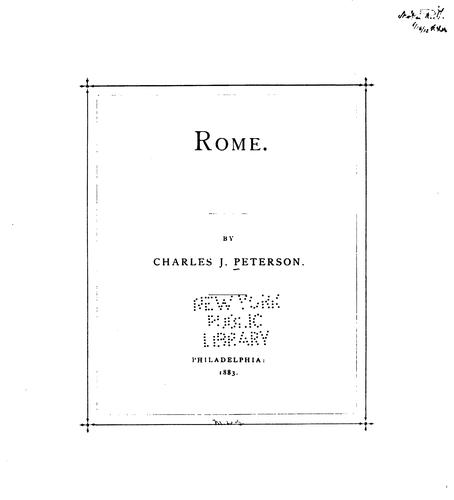 Cover for Rome