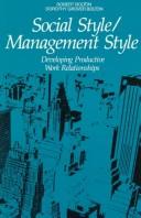 Cover for Social style/management style
