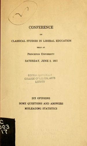 Cover for Six opinions