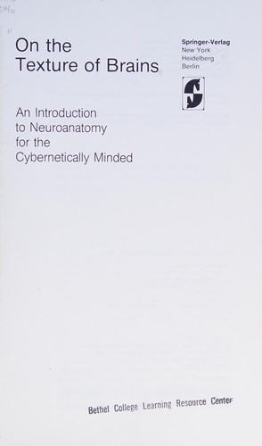 Cover for On the texture of brains