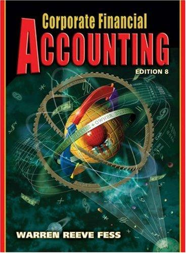 Cover for Corporate Financial Accounting