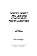 Cover for Gender, sport and leisure