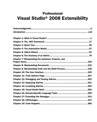 Cover for Professional Visual studio extensibility