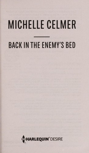 Cover for Back in the enemy's bed