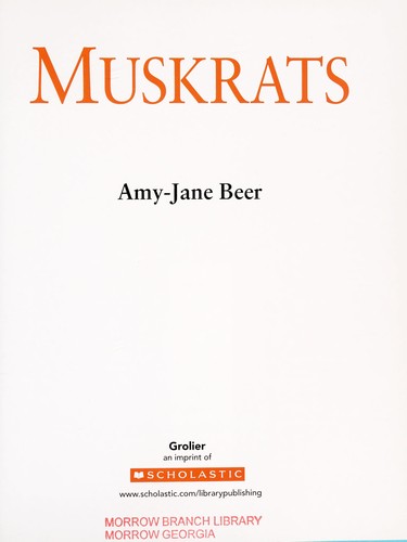 Cover for Muskrats