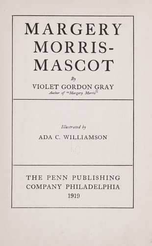 Cover for Margery Morris--mascot