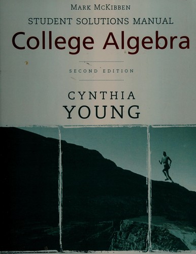 Cover for Student solutions manual to accompany College algebra