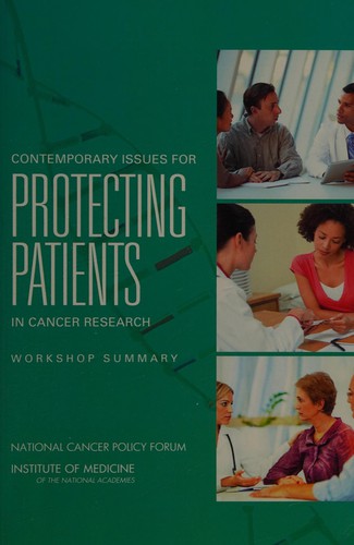Cover for Contemporary Issues for Protecting Patients in Cancer Research