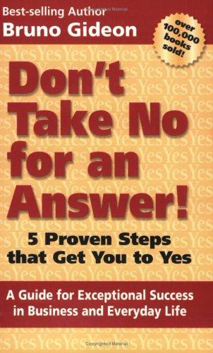 Cover for Don't Take No for an Answer