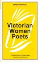 Cover for Victorian Women Poets