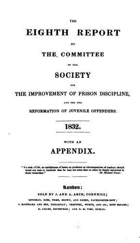 Cover for Report of the Committee: With an Appendix