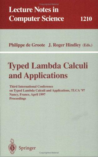 Cover for Typed Lambda Calculi and Applications