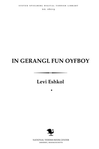 Cover for In gerangl fun oyfboy