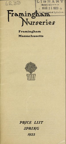 Cover for Price list