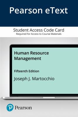 Cover for Pearson EText Human Resource Management -- Access Card
