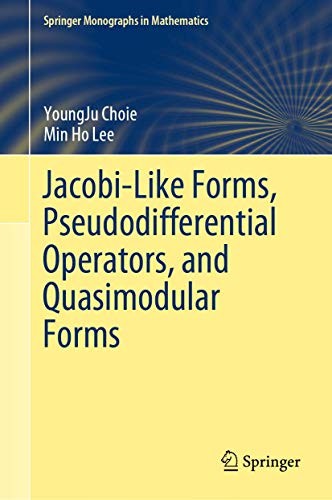 Cover for Jacobi-Like Forms, Pseudodifferential Operators, and Quasimodular Forms
