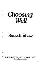 Cover for Choosing well