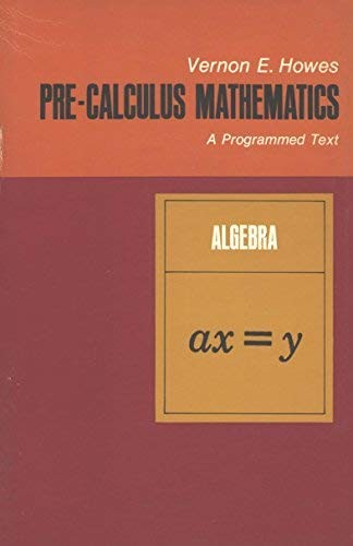 Cover for Pre-calculus mathematics