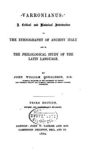 Cover for Varronianus