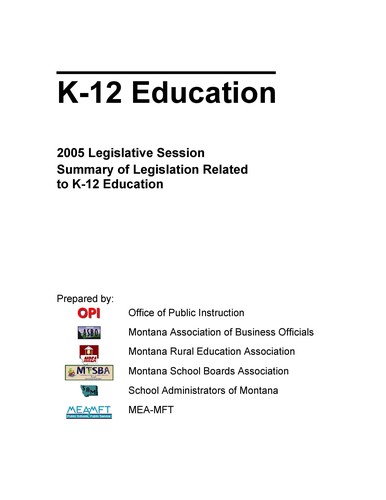 Cover for K-12 education