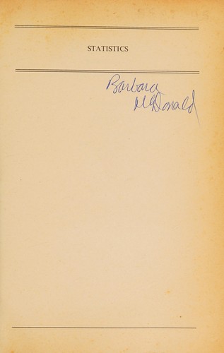 Cover for Statistics