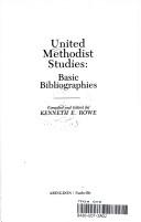 Cover for United Methodist studies