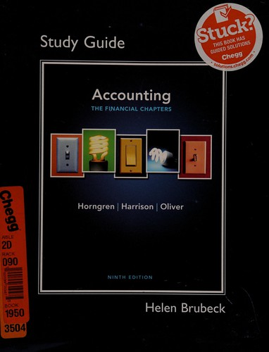 Cover for Study Guide for Accounting, Chapters 1-15 (Financial Chapters)