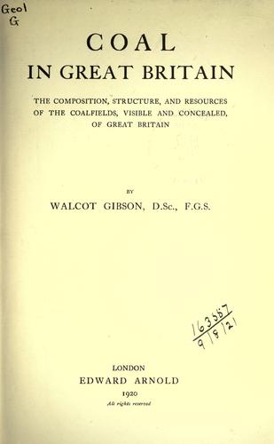 Cover for Coal in Great Britain