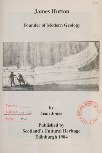 Cover for James Hutton