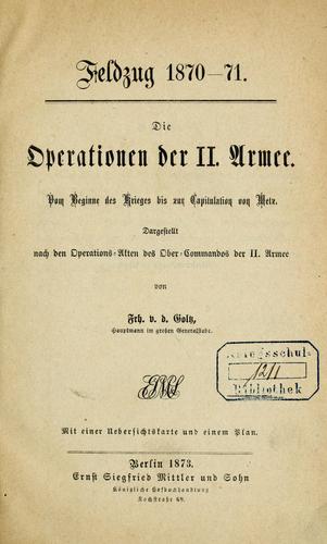 Cover for Feldzug 1870-71