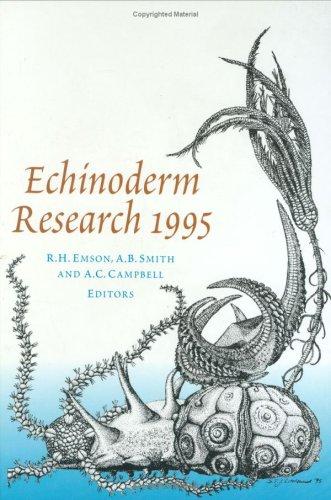 Cover for Echinoderm Research 1995