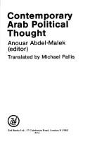 Cover for Contemporary Arab Political Thought