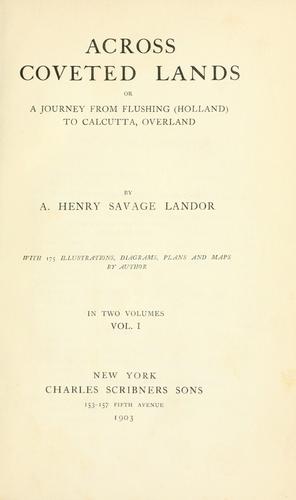 Cover for Across coveted lands