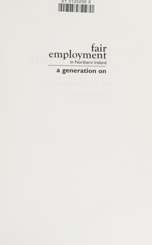 Cover for Fair employment in Northern Ireland