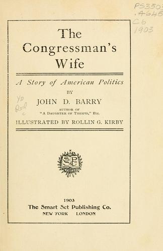 Cover for Congressman's wife
